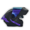 Casco X-ONE X-3000 RS Negro - Morado Abatible