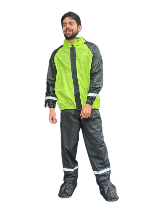 IMPERMEABLE SILICONADO RESORTADO VERDE