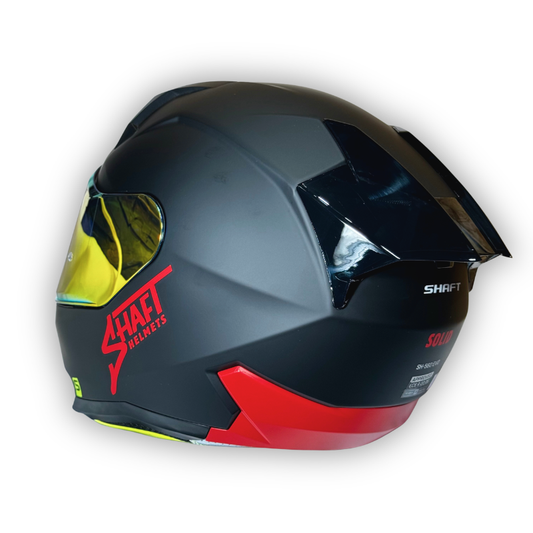 Casco SHAFT SH-560 EVO Solid Negro-rojo