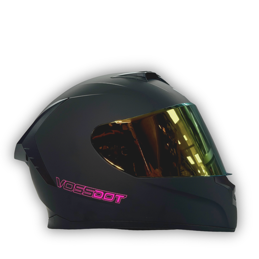 Casco VOSSDOT HF-702DV Negro Mate