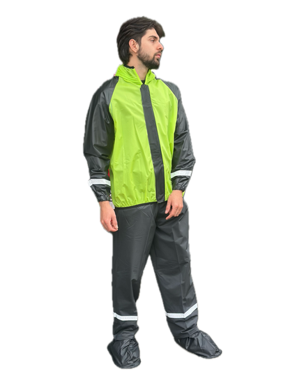 IMPERMEABLE SILICONADO RESORTADO VERDE