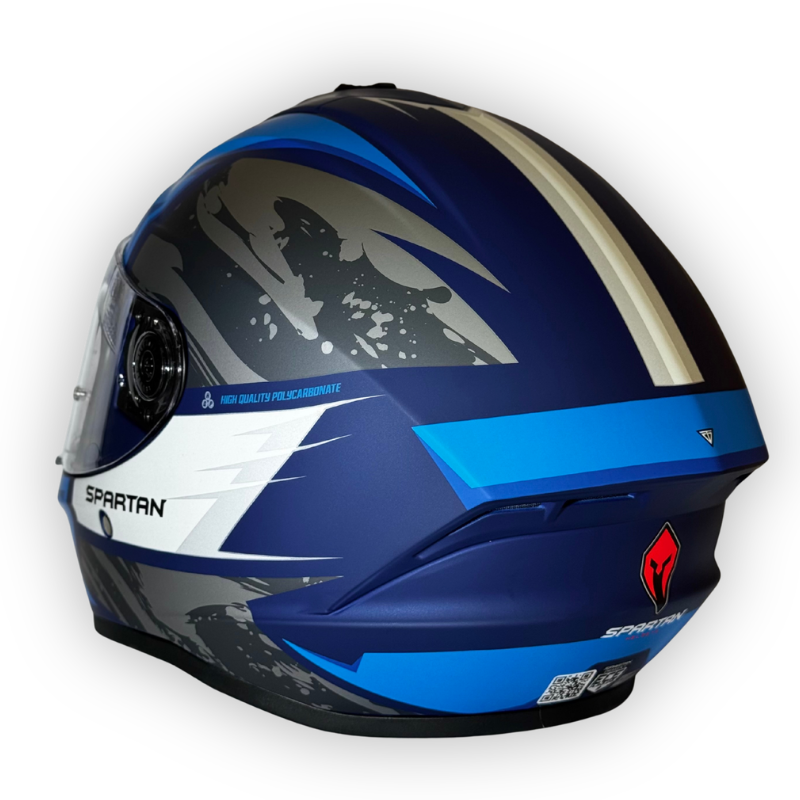 Casco SPARTAN DRAKEN´S Mate Azul