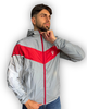 Chaqueta Reflectiva Doble Faz Gris-Roja