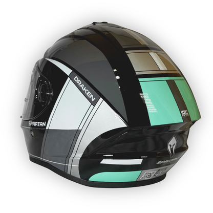 Casco SPARTAN DRAKEN´S Brillante Gris