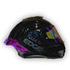 Casco EDGE Shanghai Negro Brillante Alerón Morado