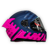 Casco SPARTAN HAWK EVO SV Fucsia-Azul Fresh Paint Mate