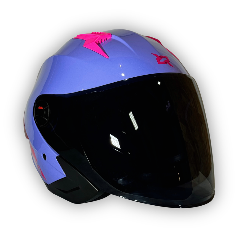 Casco X-SPORTS 705 Abierto Lila Brillante