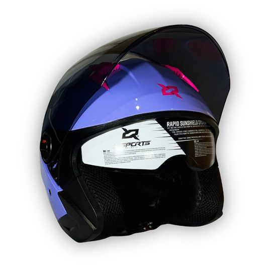 Casco X-SPORTS 705 Abierto Lila Brillante