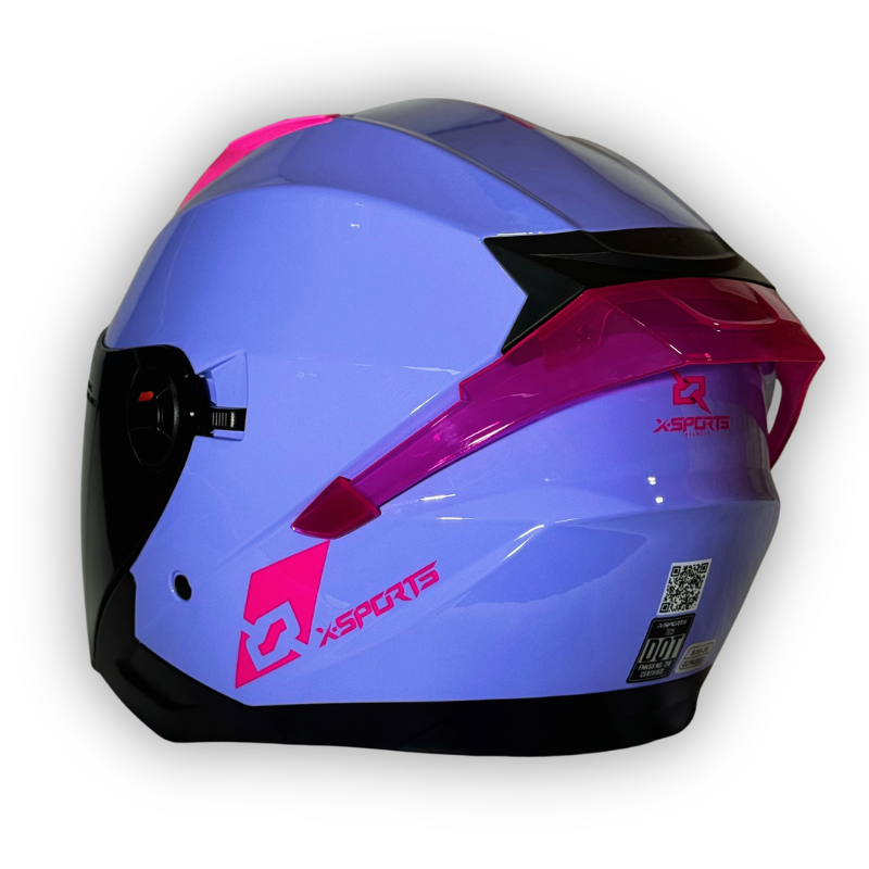 Casco X-SPORTS 705 Abierto Lila Brillante