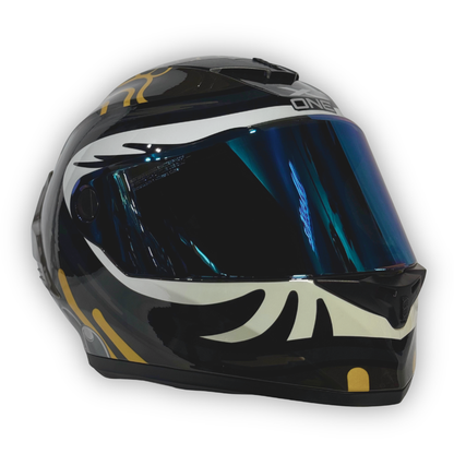 Casco X-ONE X-500 RS Dragon Negro - Amarillo