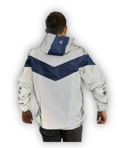 Chaqueta Reflectiva Doble Faz Gris-Azul