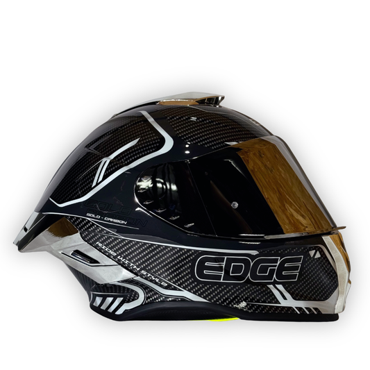 Casco EDGE Shanghai GOLDEX Plateado Brillante