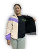 Chaqueta Reflectiva Perchada Lila Dama