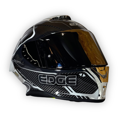 Casco EDGE Shanghai GOLDEX Plateado Brillante