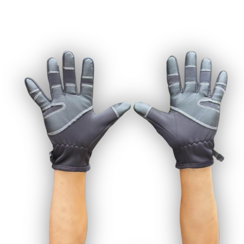 Guantes de Moto Impermeables Táctiles Negros