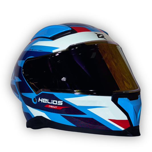 Casco X-SPORTS HELIOS Integral Blanco-Azul