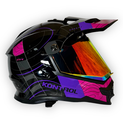 Casco KONTROL Multipropósito Negro - Fucsia