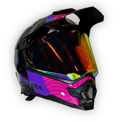 Casco KONTROL Multipropósito Negro - Fucsia