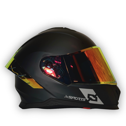 Casco X-SPORTS M73 Integral Negro Mate.