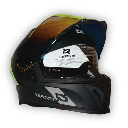Casco X-SPORTS M73 Integral Negro Mate.