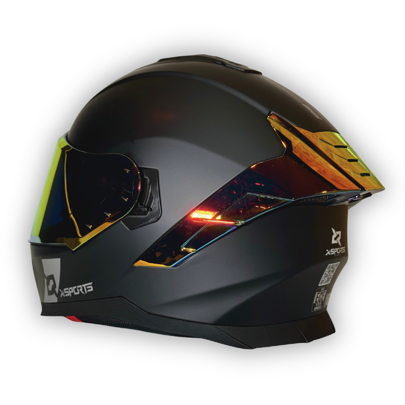 Casco X-SPORTS M73 Integral Negro Mate.