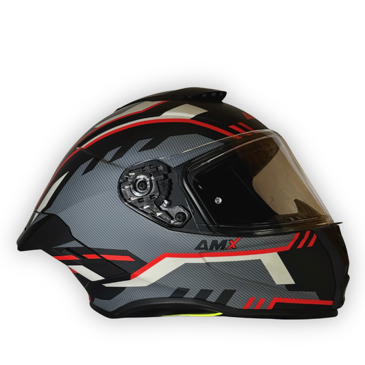 Casco AMX Stream Negro Rojo