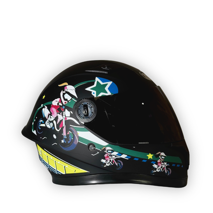 Casco Infantil KRM Biker Negro Mate