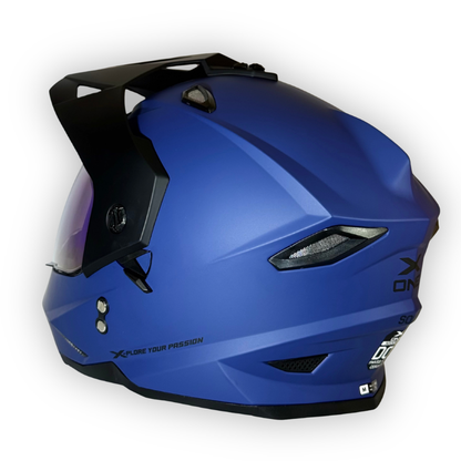 Casco X-ONE Estilo Adventure Azul Mate