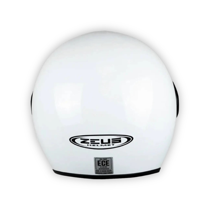 Casco Zeus 507 Abierto Blanco Brillante