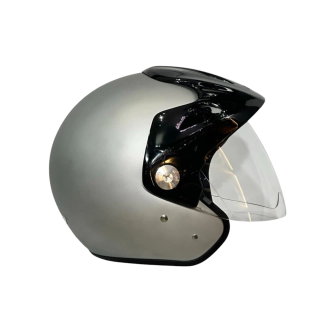 CASCO ZEUS ABIERTO GRIS PLATA MATE