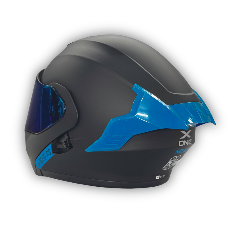 Casco X-ONE X-3000 RS Negro - Azul Abatible
