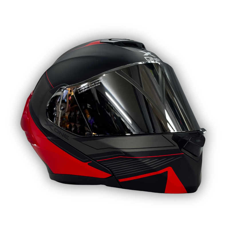 Casco X-ONE X-3000 RS Negro - Rojo Abatible
