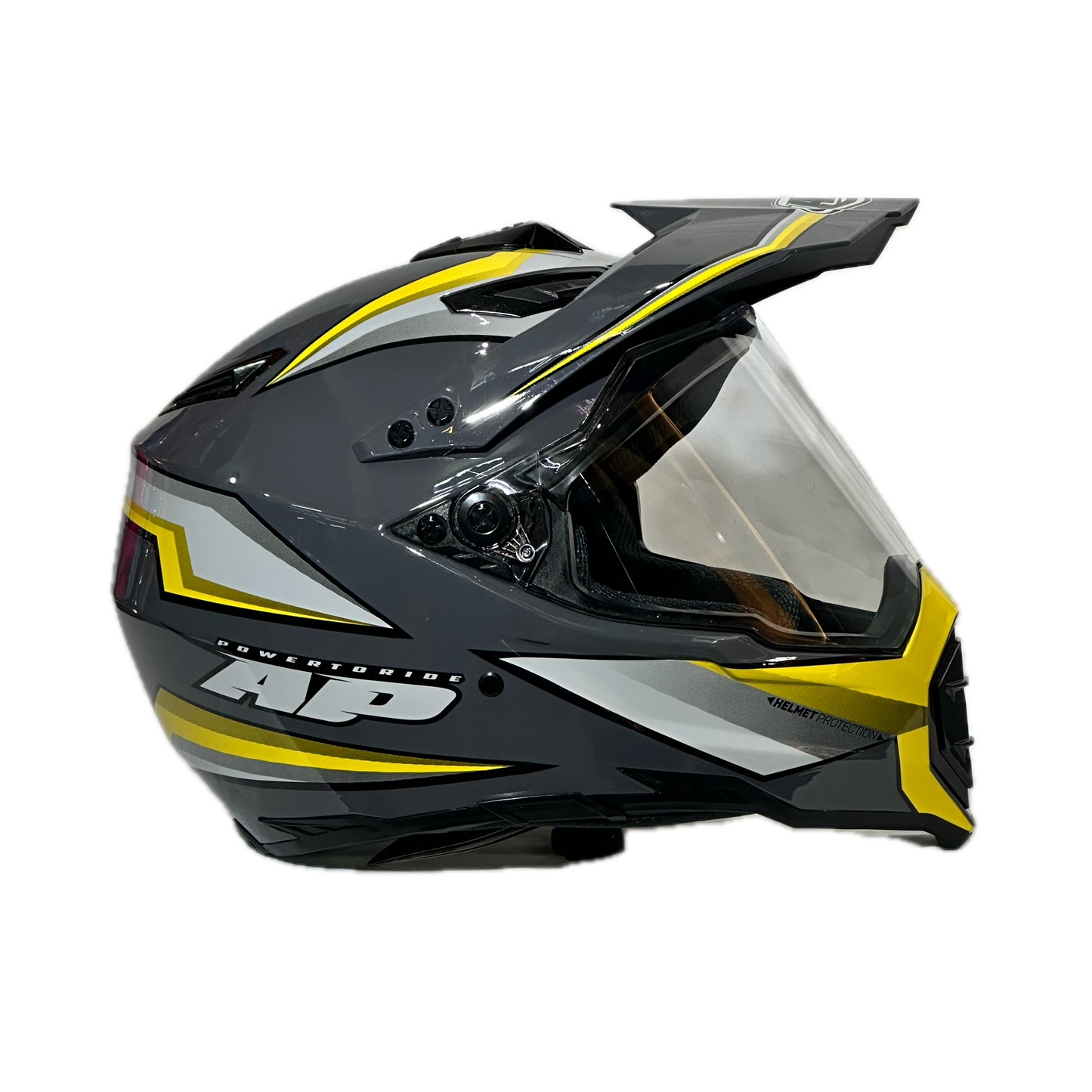 CASCO MULTIPROPOSITO AP28 GRIS - AMARILLO