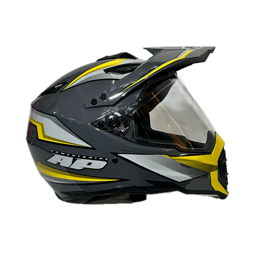 CASCO MULTIPROPOSITO AP28 GRIS - AMARILLO