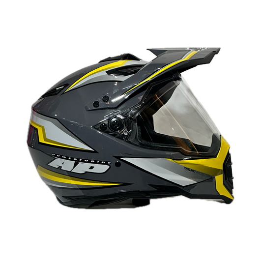 CASCO MULTIPROPOSITO AP28 GRIS - AMARILLO