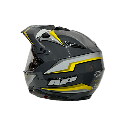 CASCO MULTIPROPOSITO AP28 GRIS - AMARILLO