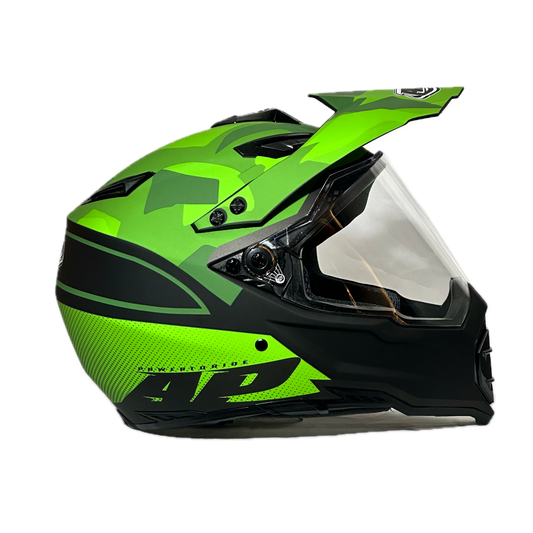 CASCO MULTIPROPOSITO AP28 VERDE - NEGRO