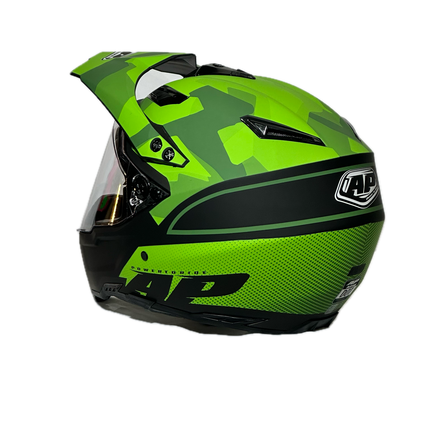 CASCO MULTIPROPOSITO AP28 VERDE - NEGRO
