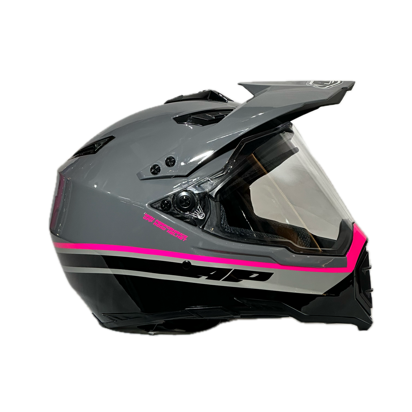CASCO MULTIPROPOSITO AP28 GRIS - FUCSIA