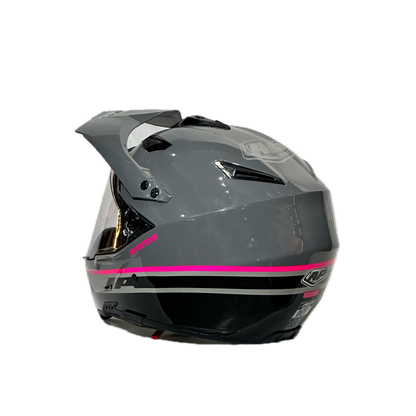 CASCO MULTIPROPOSITO AP28 GRIS - FUCSIA