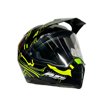 CASCO MULTIPROPOSITO AP28 NEGRO - VERDE