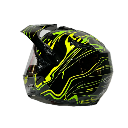 CASCO MULTIPROPOSITO AP28 NEGRO - VERDE
