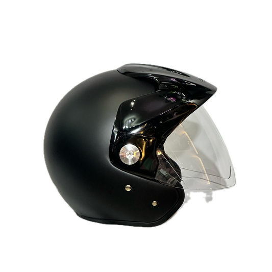 CASCO ZEUS ABIERTO NEGRO MATE