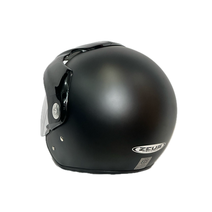 CASCO ZEUS ABIERTO NEGRO MATE