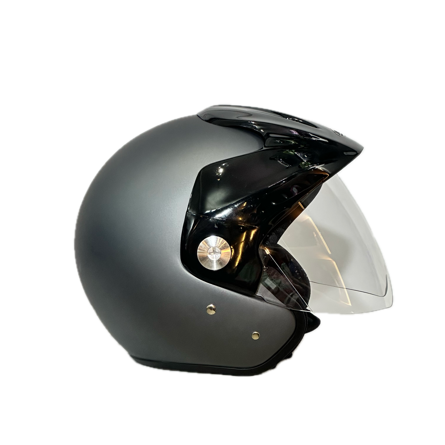 CASCO ZEUS ABIERTO GRIS RATA MATE