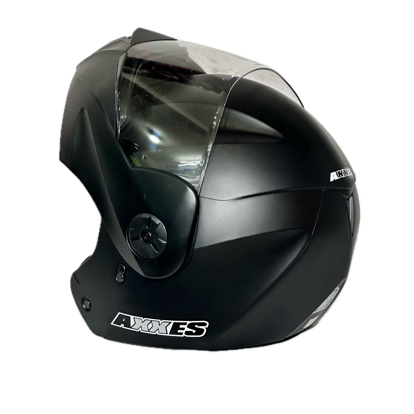 CASCO ABATIBLE AXXE NEGRO