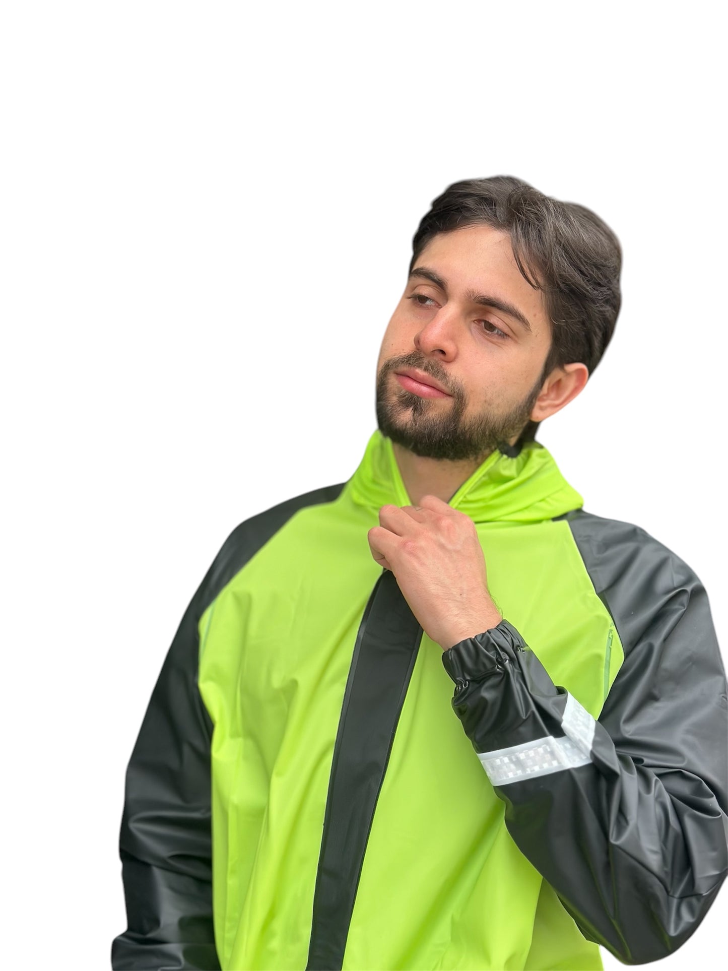 CONJUNTO IMPERMEABLE SILICONADO RESORTADO VERDE