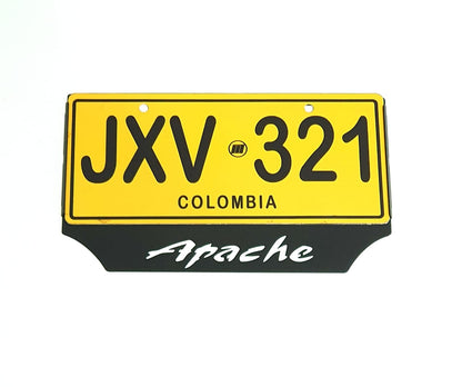 PORTA PLACA EN ACERO APACHE