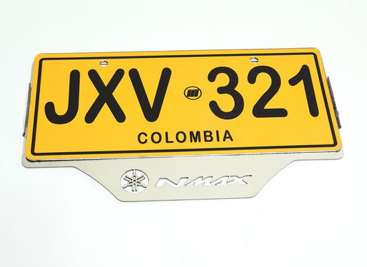 PORTA PLACA EN ACERO NMAX