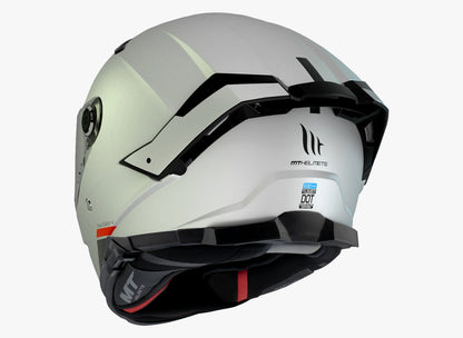 CASCO MT THUNDER 4 SOLID BLANCO